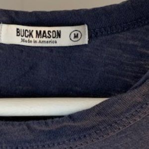 Buck Mason Slub Curved Hem Cotton Tee